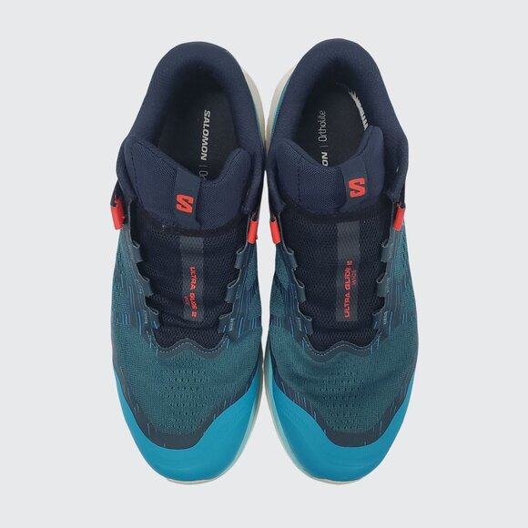 Salomon Ultra Glide 2 Trail Running Shoes Ortholite Size 11.5 Blue & White - Picture 4 of 9